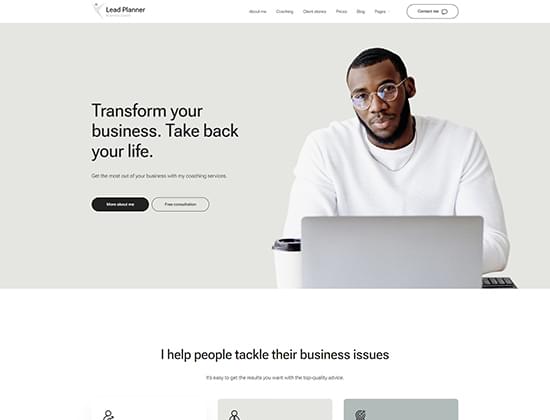 portfolio image 8 - scrren capture of home page